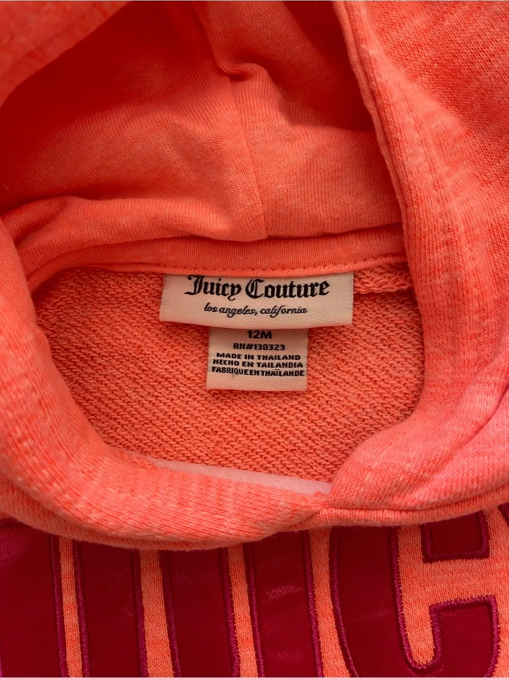 Juicy Couture Girls' Coral Pink Hoodie & Joggers Set